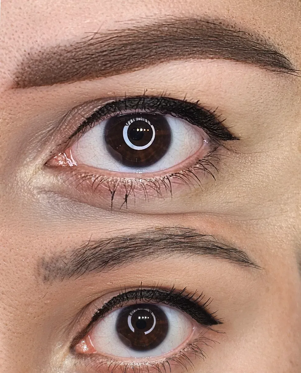 Correzione e cover up di trucco permanente preesistente
