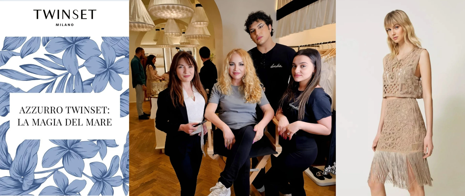 Collaborazione con Twinset Milano — Azzurro Twinset