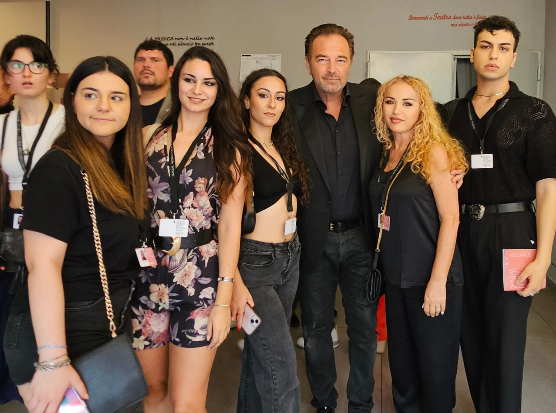 Allievi backstage al Social World Film Festival