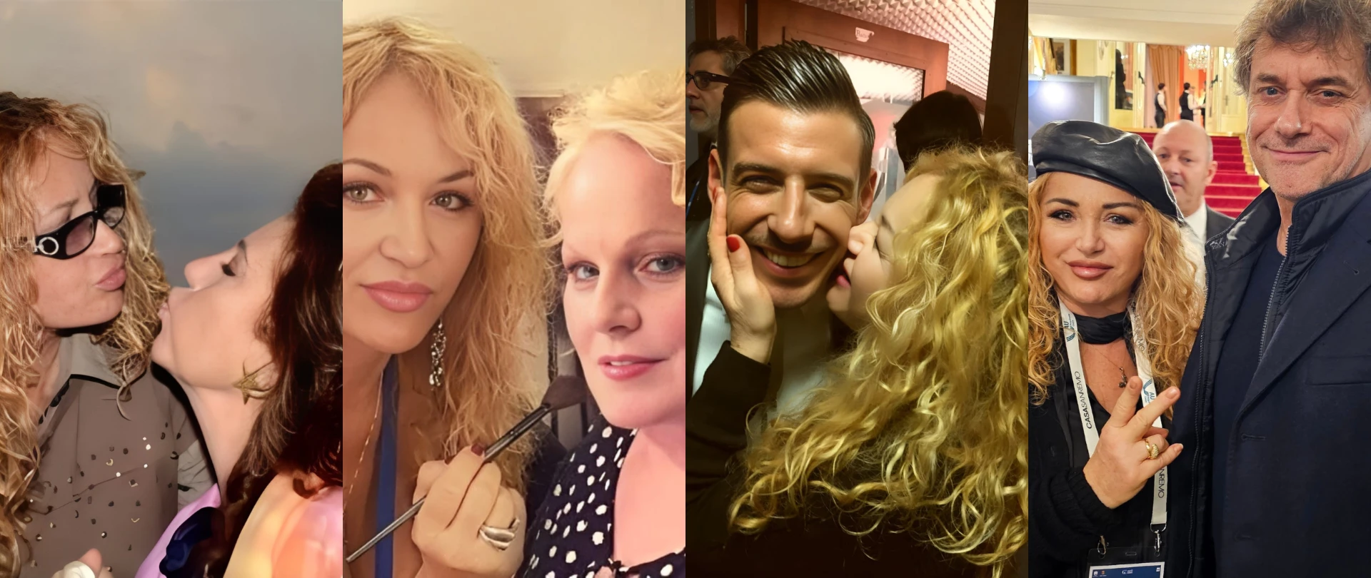 Luisa Festa con artisti e volti dello spettacolo