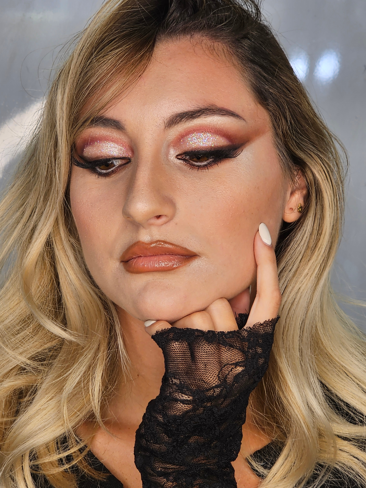 Glitter Pink — after